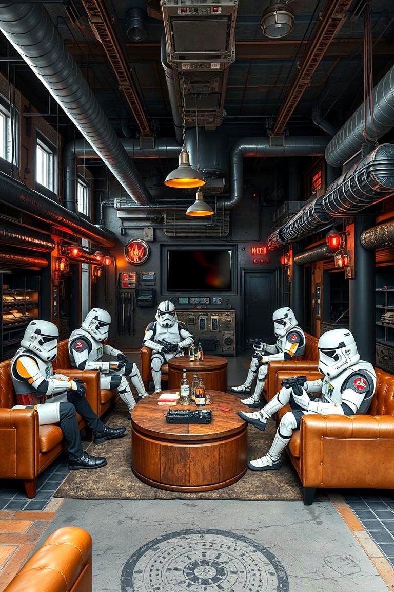 Clone Trooper Lounge - 24 Star Wars Man Cave Ideas