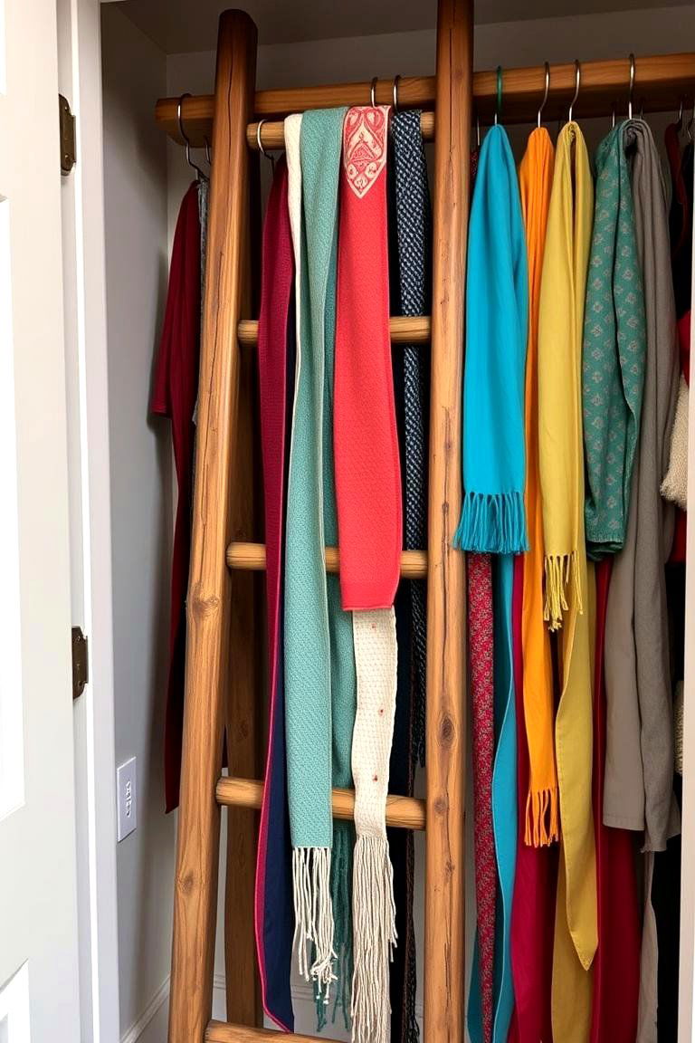 Closet Organizer Ladder - 24 Ladder Storage Ideas