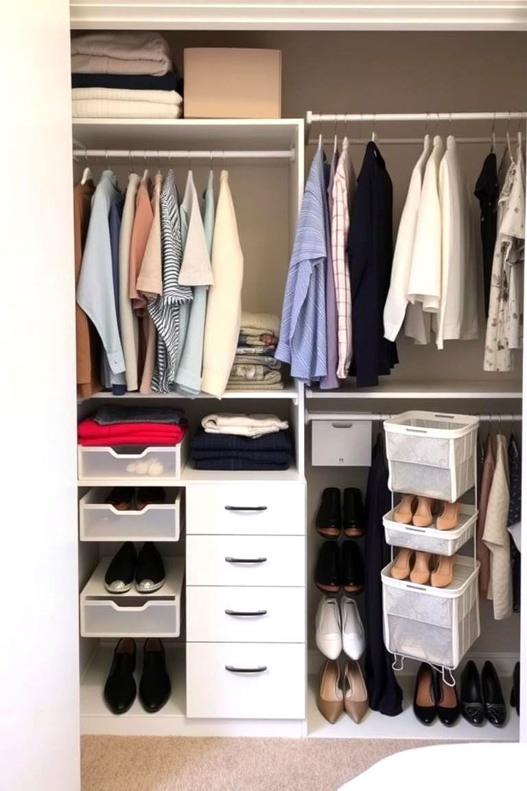 Closet Organizers and Inserts - 24 small bedroom storage ideas