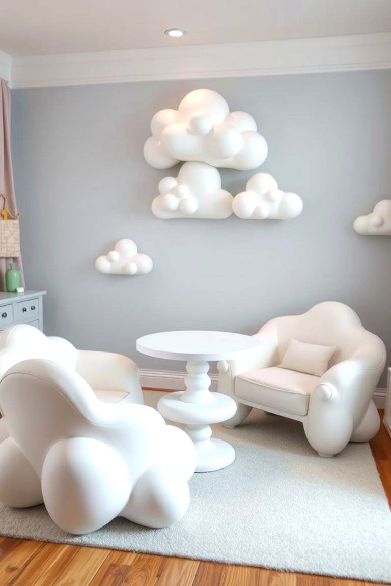 Cloud Focused Furniture Accents - 24 Cloud Themed Nursery Ideas