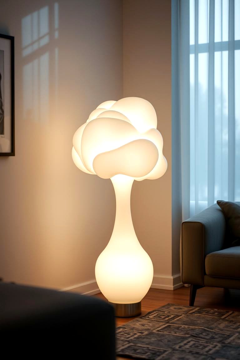 Cloud Form Floor Lamp - 24 Cloud-Themed Bedroom Ideas