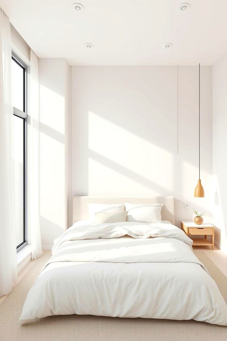 Cloud Inspired Minimalist Layout - 24 Cloud Themed Bedroom Ideas