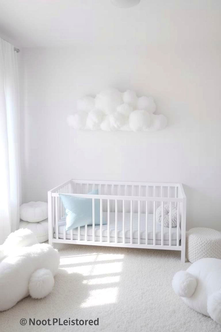 Cloud Themed Nursery - 24 Baby Boy Nursery Ideas