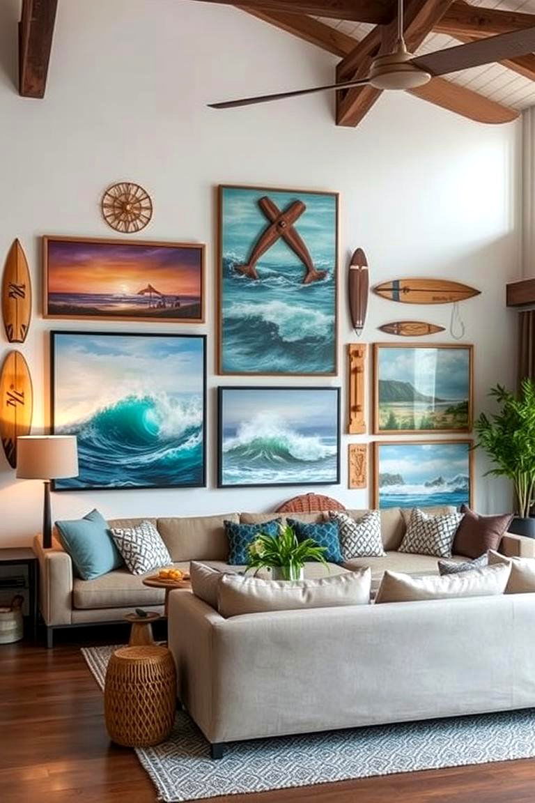 Coastal Art and Decor - 24 Hawaiian Interior Design Ideas