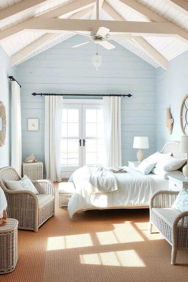 Coastal Beach Bedroom - 24 Bedroom Design Ideas