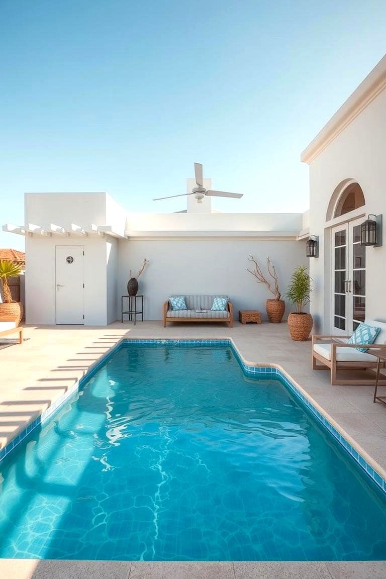 Coastal Beach Vibes - 24 Pool Patio Ideas