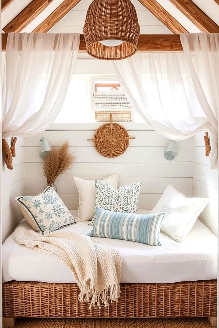 Coastal Bed Nook - 24 Bed Nook Ideas