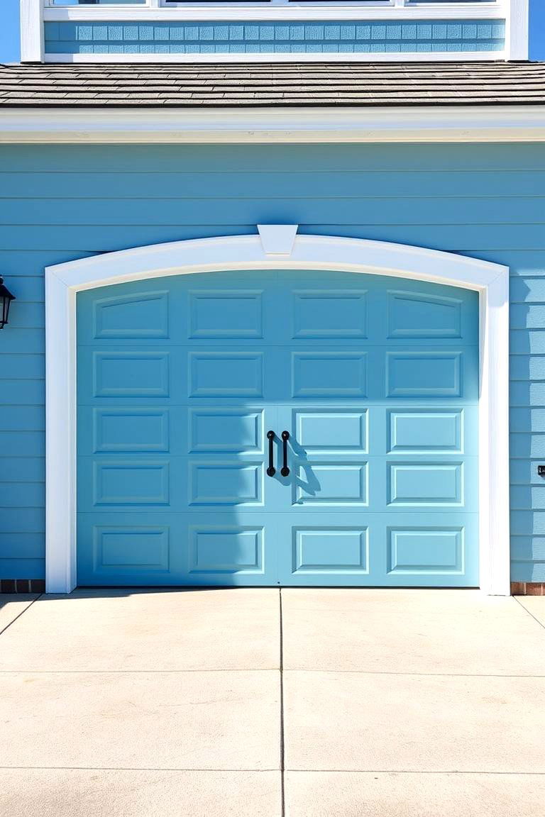 Coastal Blue Inspiration - 24 Garage Door Paint Ideas