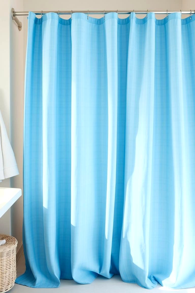 Coastal Blue Shower Curtains - 24 Blue Bathroom Ideas