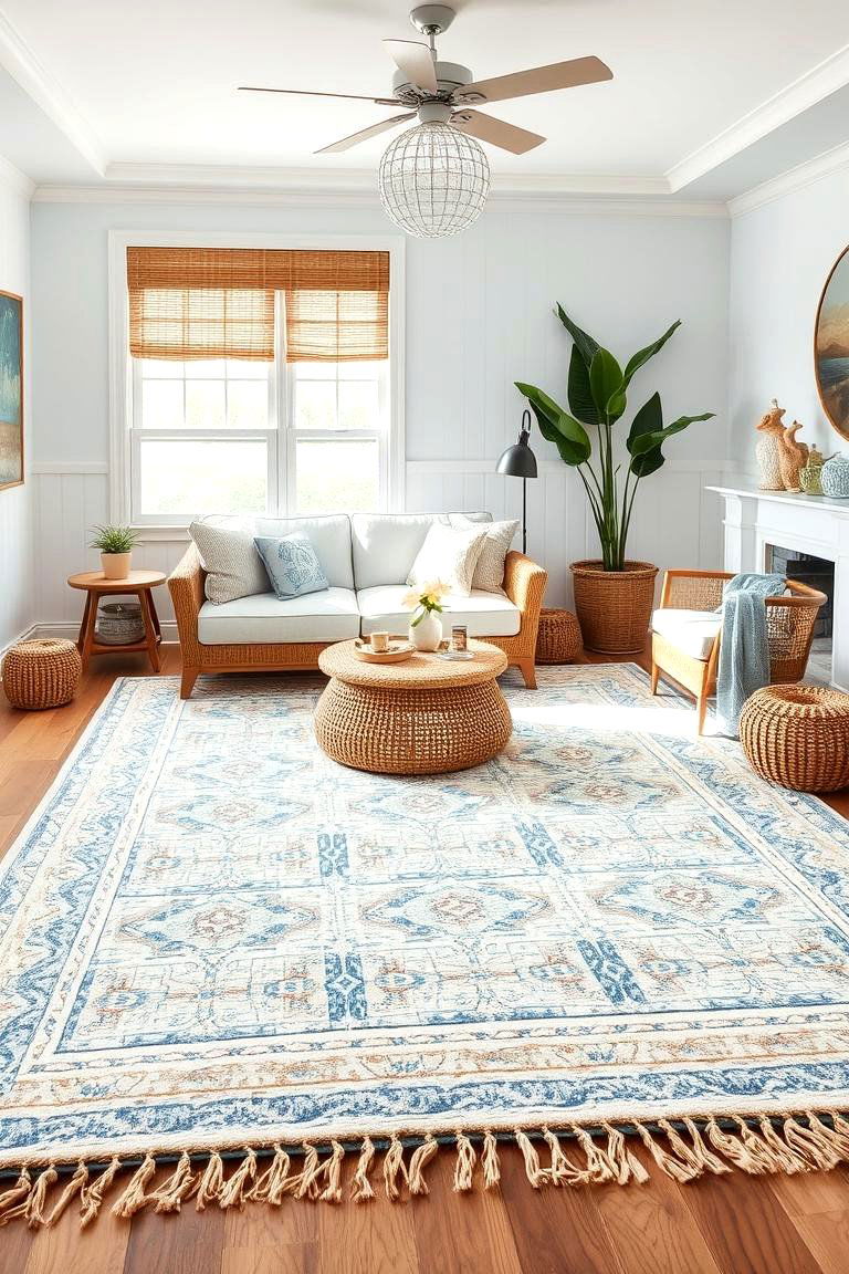 Coastal Boho Escape - 24 Boho Rug Ideas