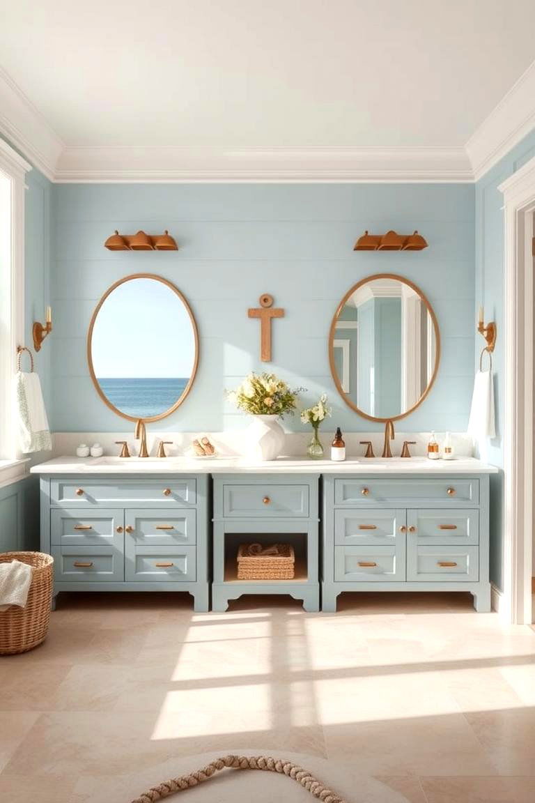 Coastal Breeze Ambiance - 24 Double Vanity Bathroom Ideas