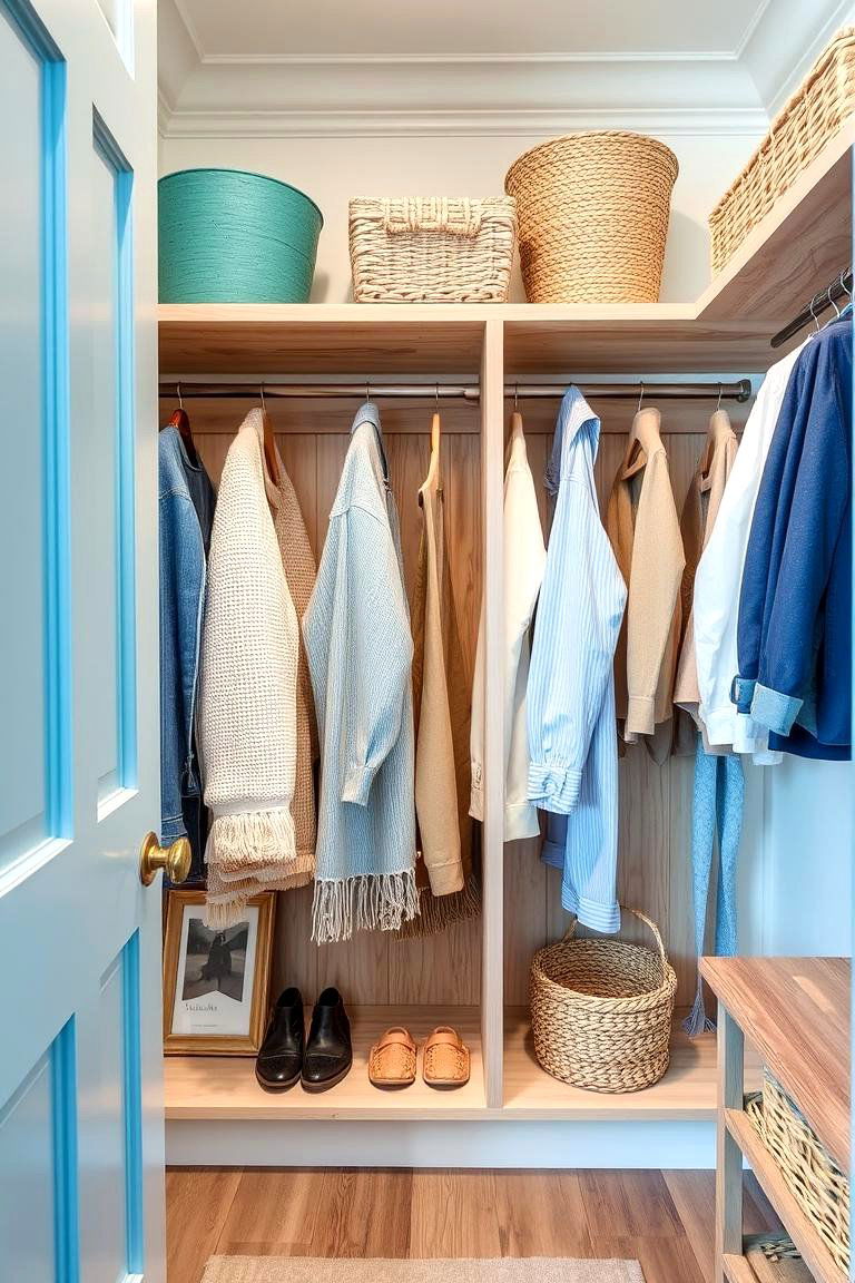 Coastal Breeze Coat Closet - 24 Coat Closet Ideas