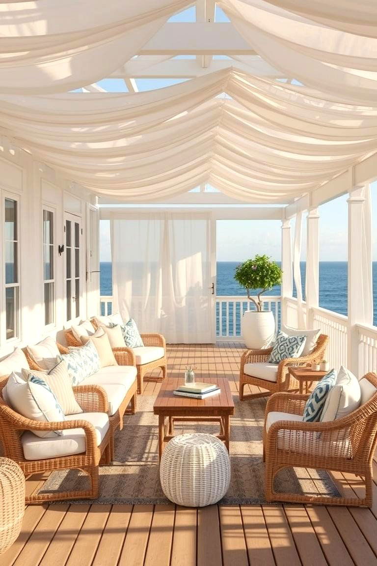 Coastal Breeze Covered Deck - 24 Covered Deck Ideas