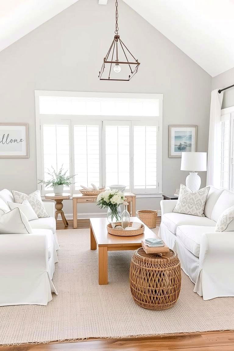 Coastal Breeze Inspiration - 24 Grey and White Living Room Ideas