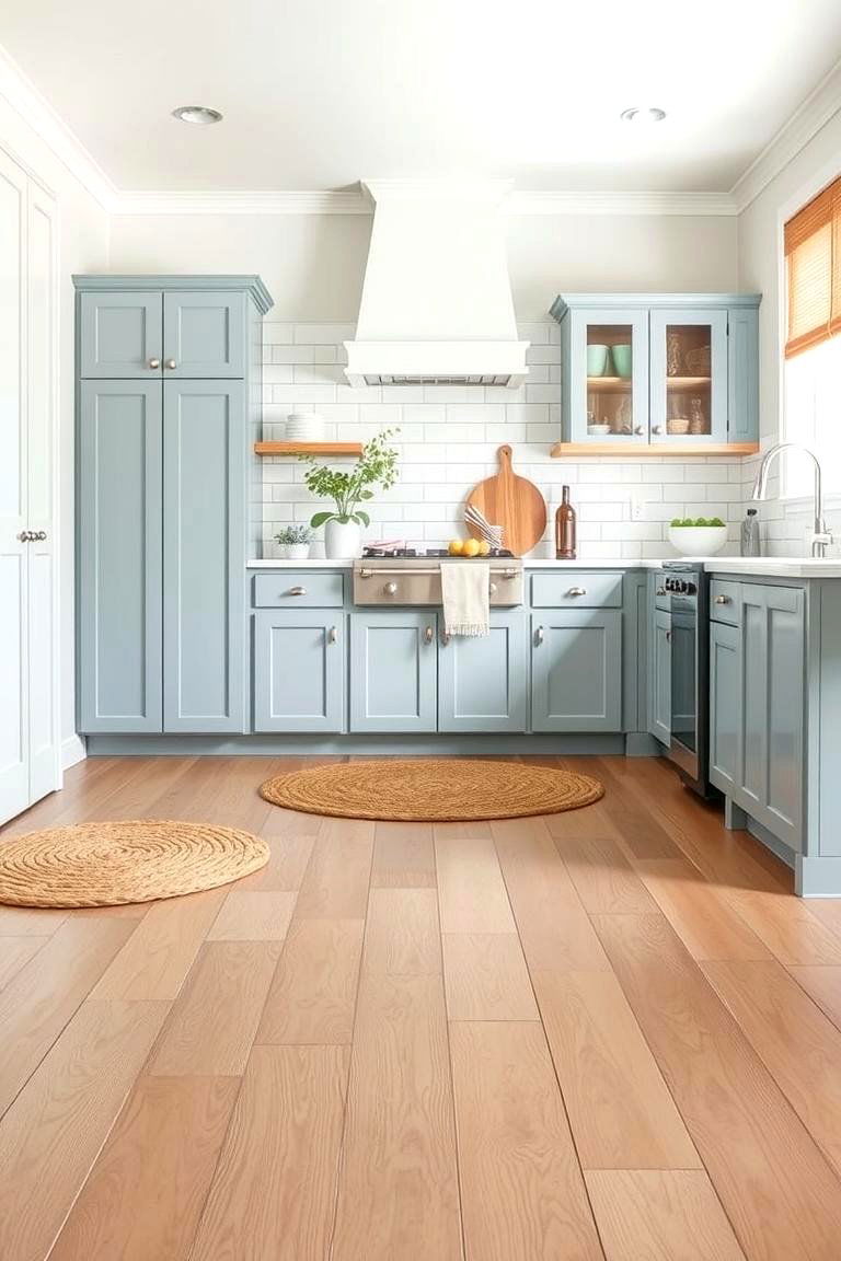Coastal Breeze Kitchen - 24 Light Wood Floor Kitchen Ideas