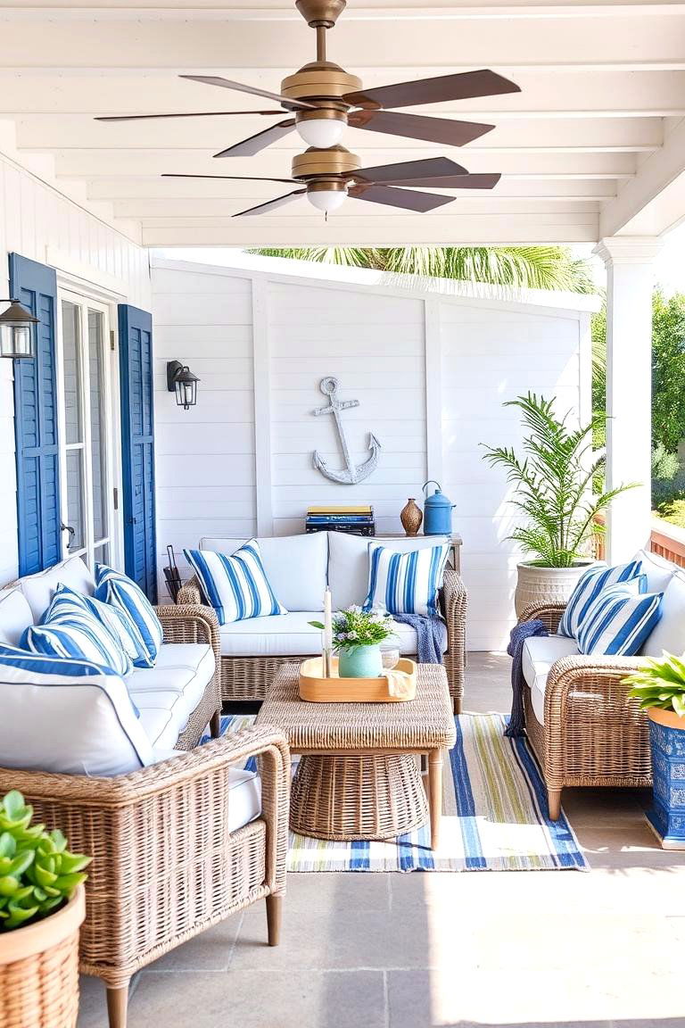 Coastal Breeze Outdoor Room - 24 Outdoor Living Room Ideas