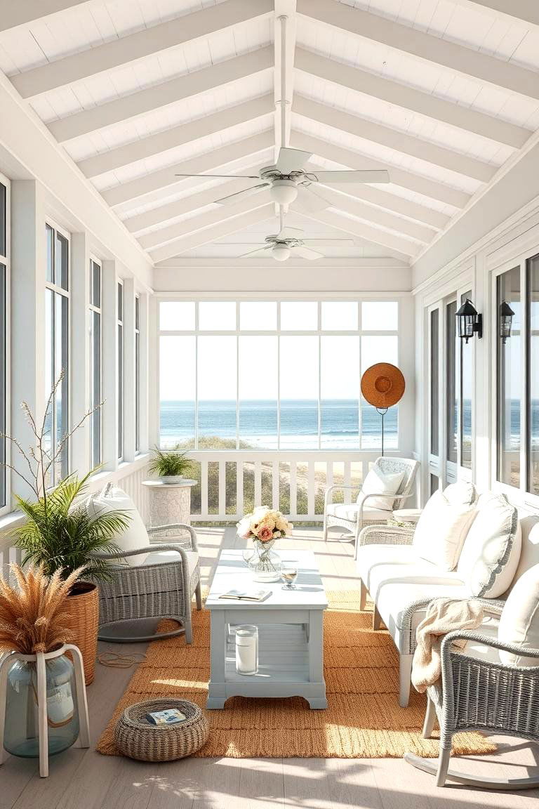 Coastal Breeze Retreat - 24 Screened-in Porch Ideas