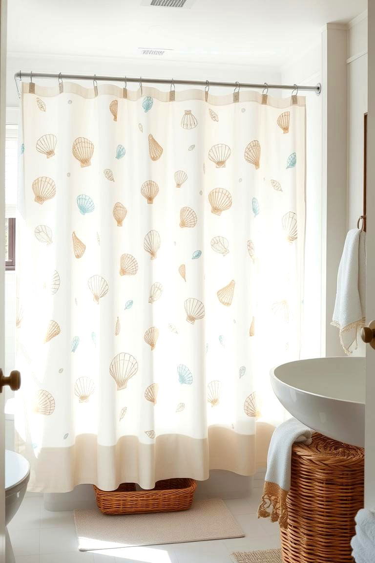 Coastal Breeze Shower Curtain - 24 Shower Curtain Ideas
