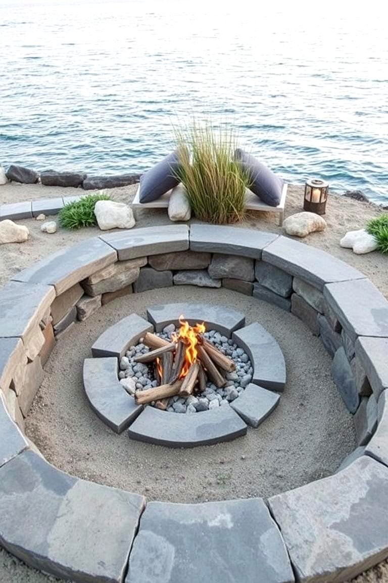 Coastal Breeze Sunken Fire Pit - 24 Sunken Fire Pit Ideas