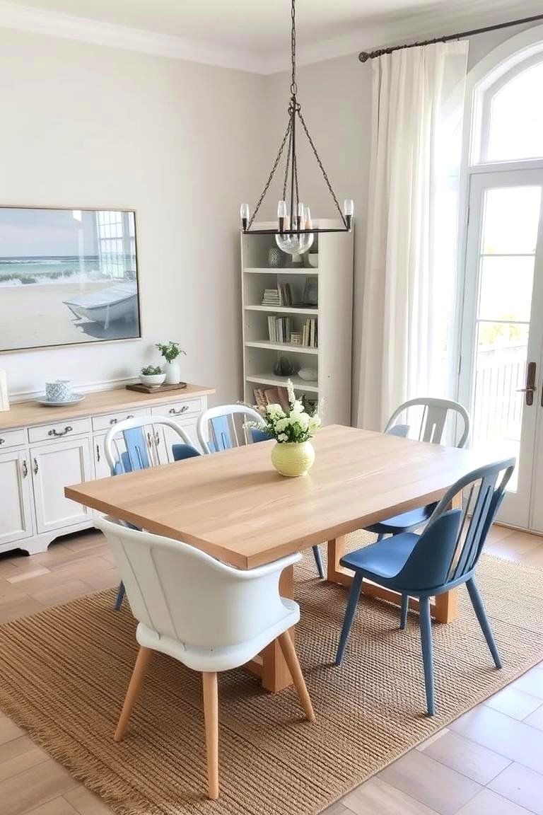 Coastal Breeze with Light and Airy Vibes - 24 Modern Dining Room Ideas