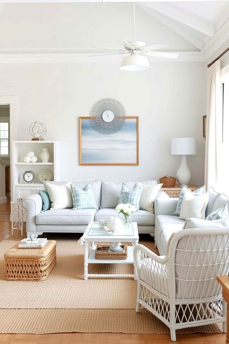 Coastal Calm - 24 Grey Couch Living Room Ideas