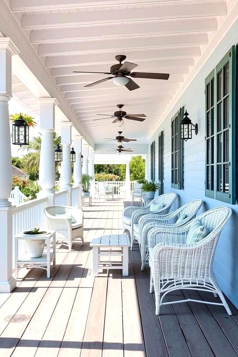 Coastal Charm Veranda - 24 Veranda Ideas