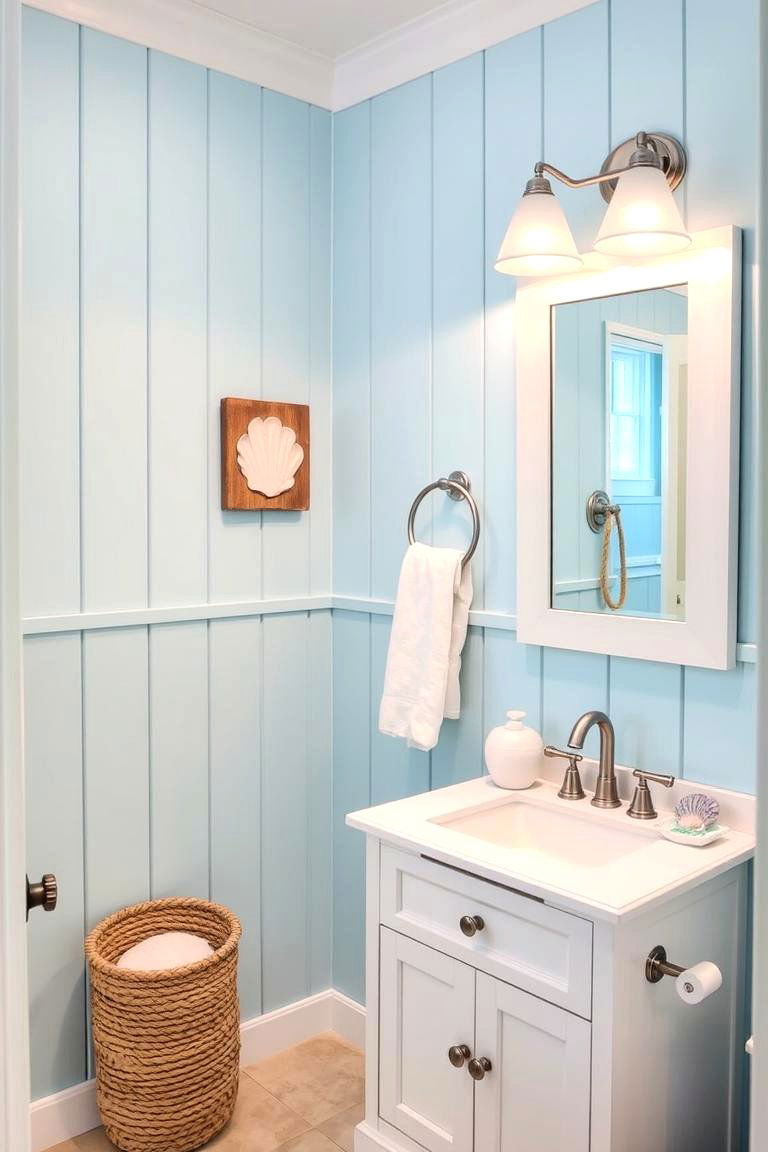 Coastal Chic Decor - 24 Pool Bathroom Ideas