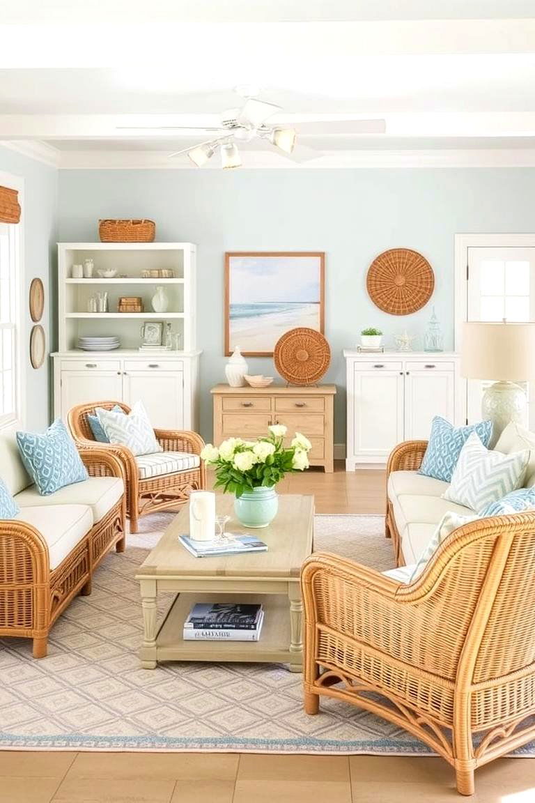 Coastal Country Living - 24 Country Living Room Ideas