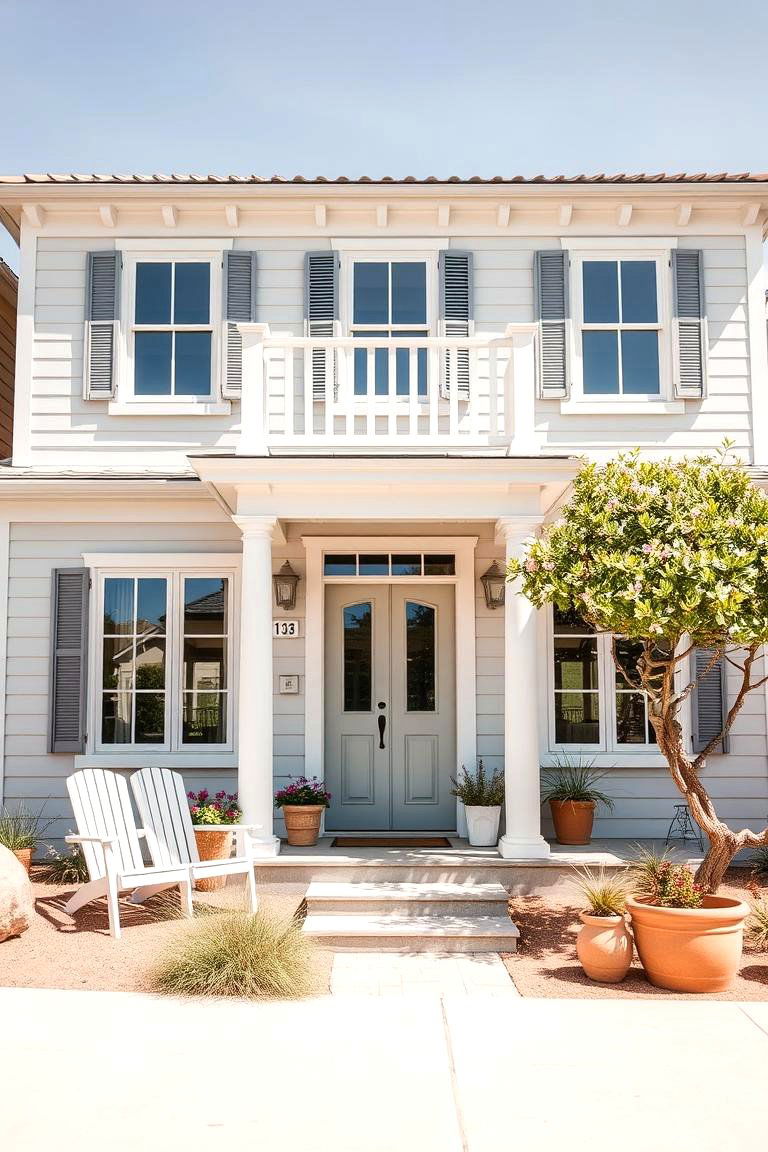 Coastal Greige Breeze - 24 Greige Paint Colors for Exteriors