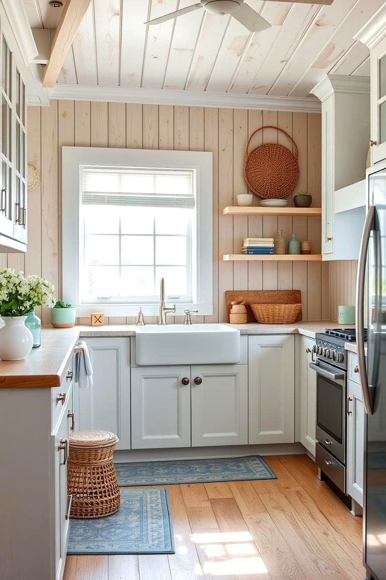 Coastal Inspiration - 24 Kitchen Wainscoting Ideas