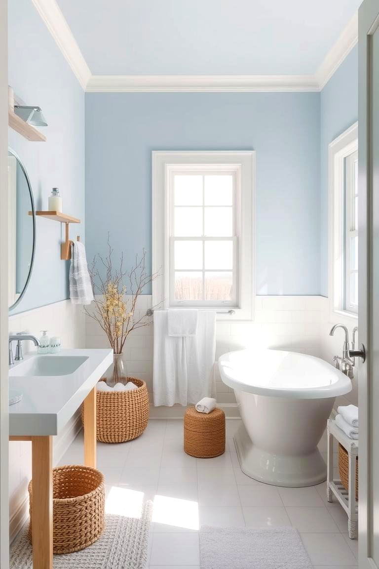 Coastal Inspired Bathroom Design - 24 Room Decorating Ideas