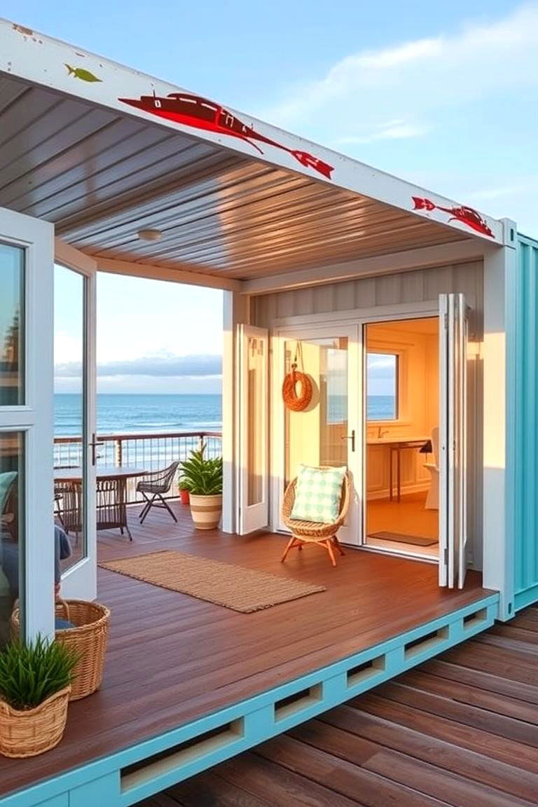Coastal Inspired Container Home - 24 Container Home Ideas