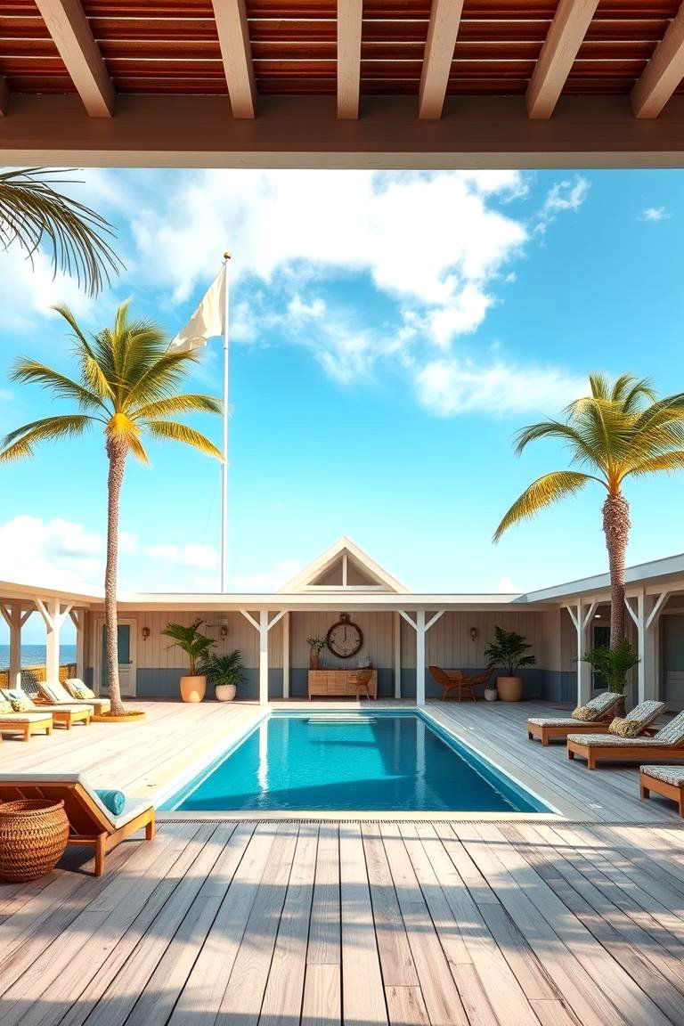 Coastal Inspired Deck - 24 Above-ground Pool With Deck Ideas