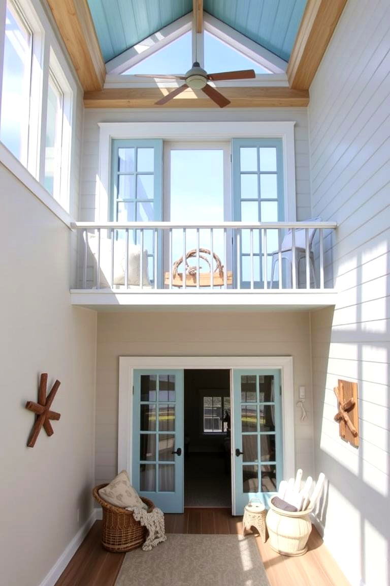 Coastal Inspired Dormer Balcony - 24 Dormer Balcony Ideas