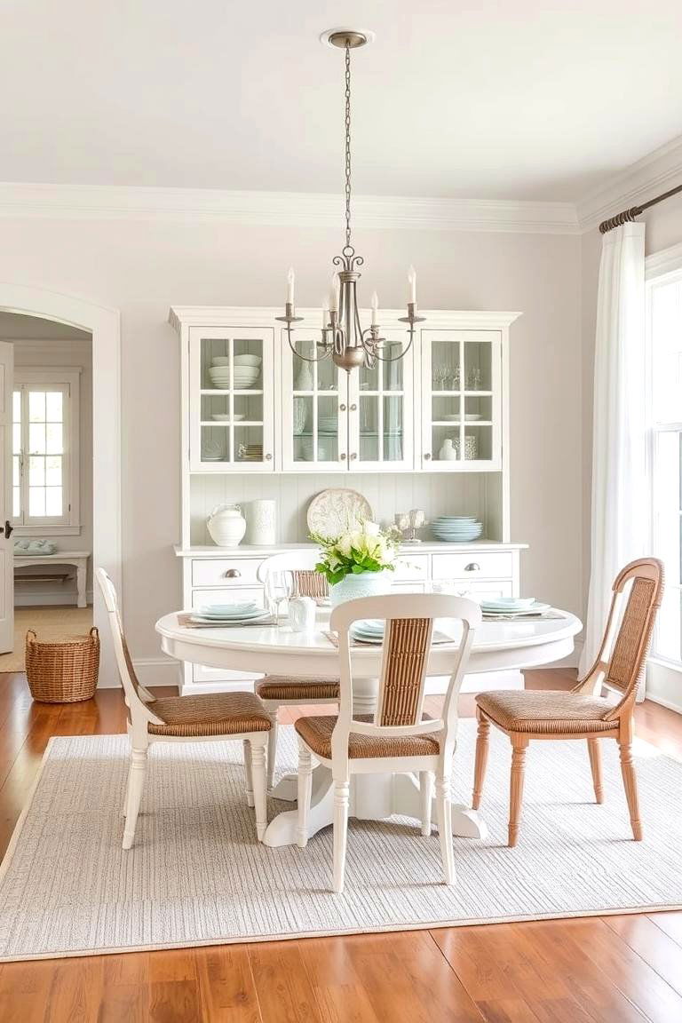 Coastal Inspired Hutch - 24 Dining Room Hutch Ideas