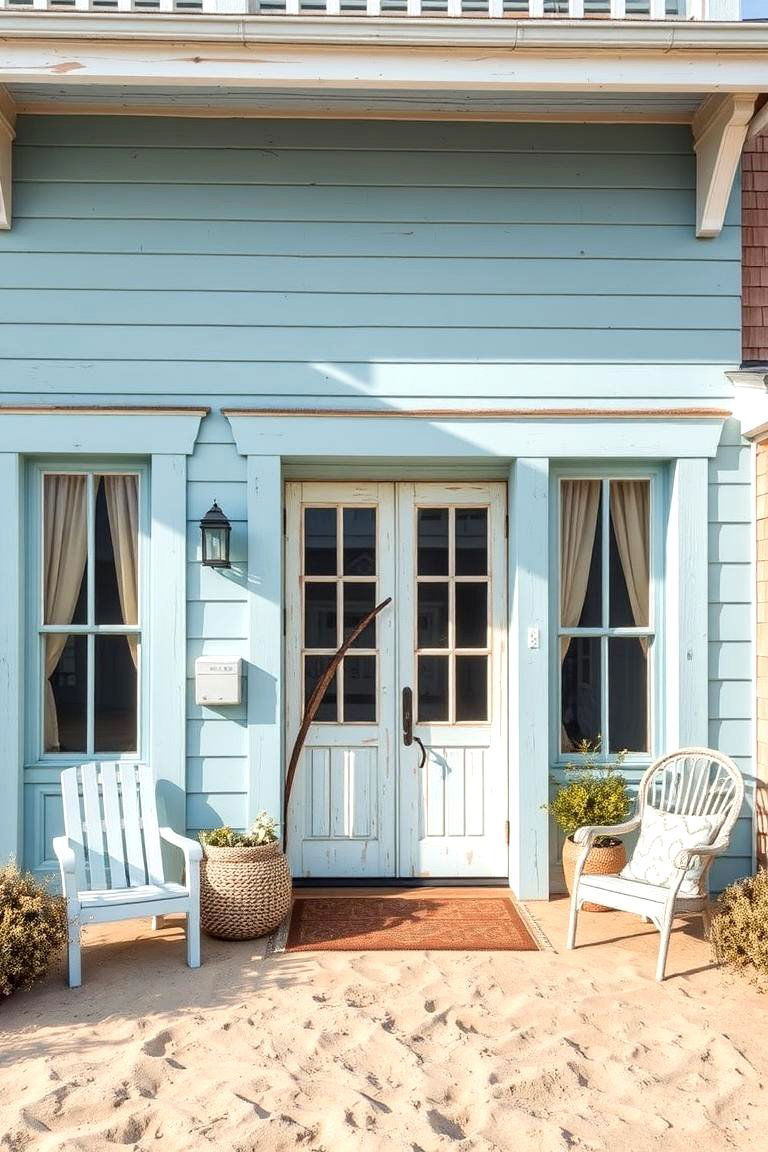 Coastal Inspired Nautical Theme - 24 Aesthetic House Exterior Ideas