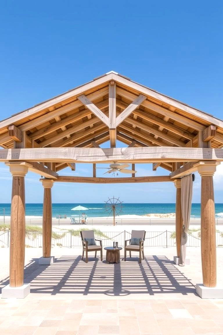 Coastal Inspired Pergola Shade - 24 Pergola Shade Ideas