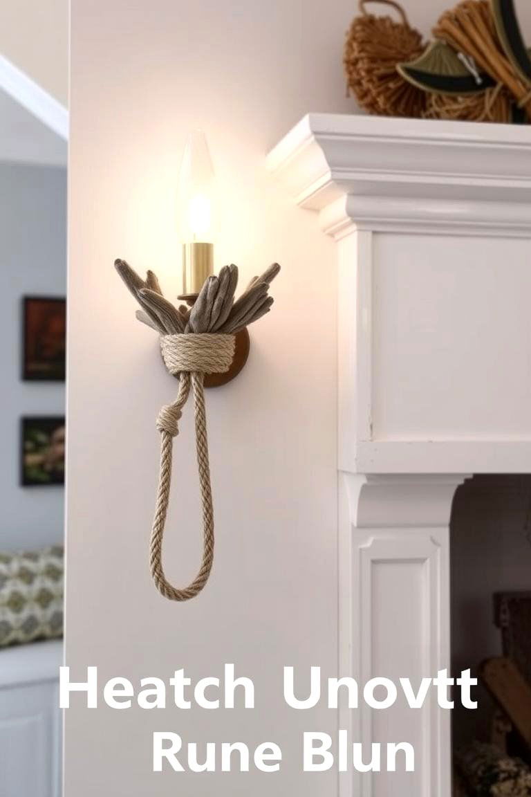 Coastal Inspired Sconce - 24 Fireplace Sconces Ideas