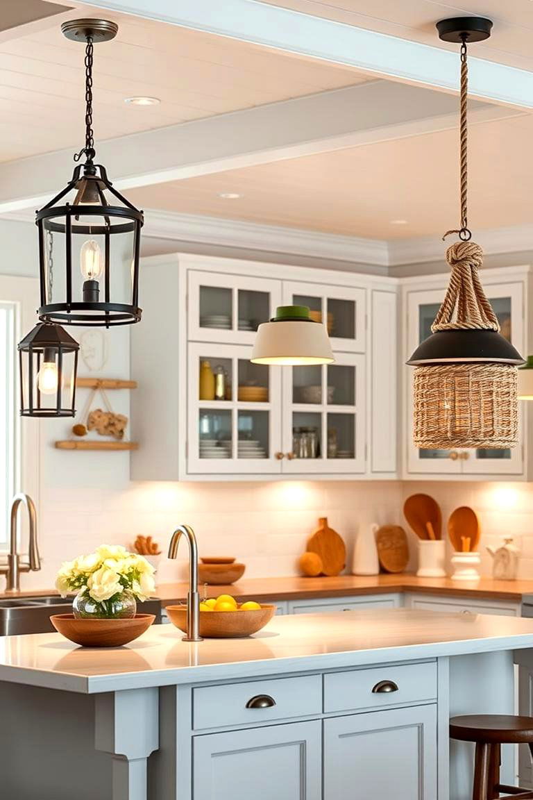 Coastal Lighting Fixtures - 24 coastal kitchen ideas