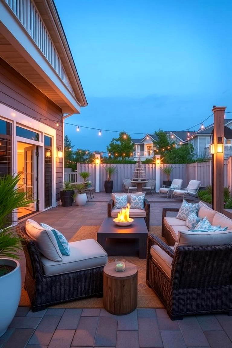 Coastal Outdoor Entertaining Spaces - 24 Coastal Decor Ideas