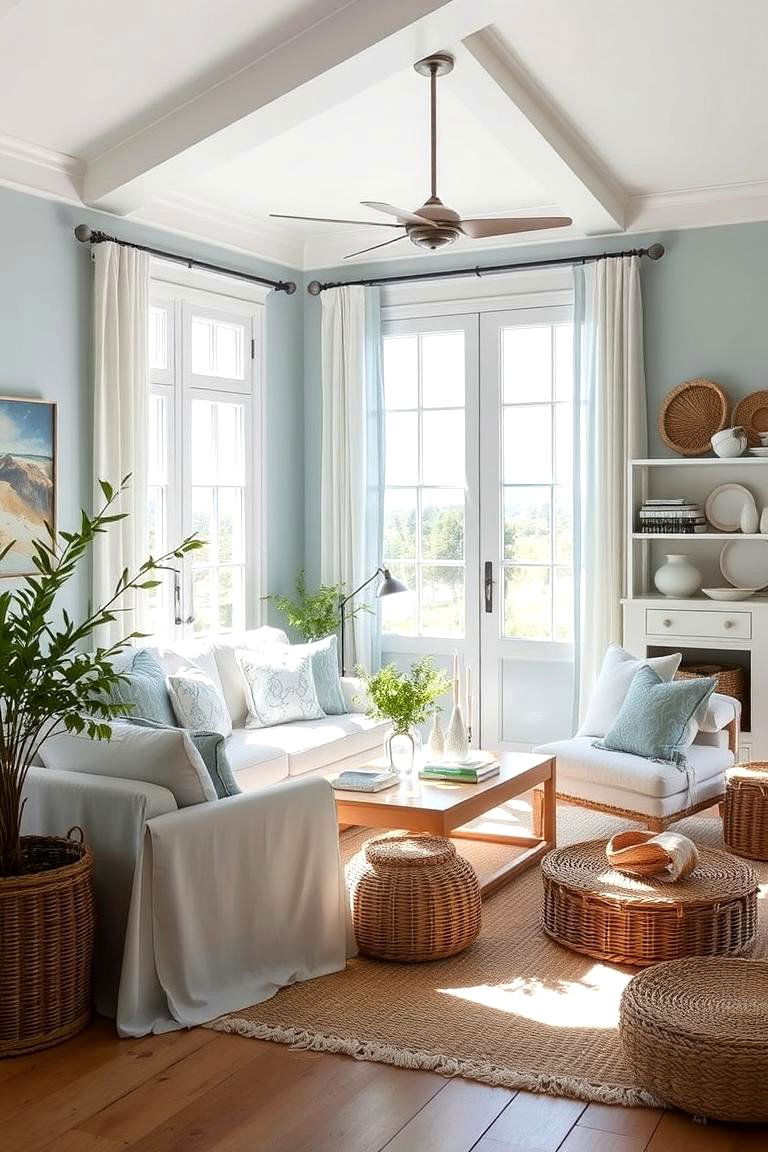 Coastal Retreat Embracing Duck Egg Blue - 24 Duck Egg Blue Bedroom Ideas