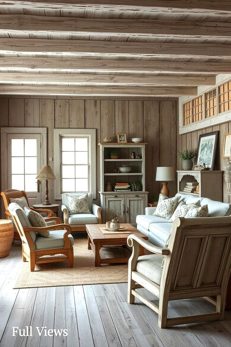 Coastal Rustic Charm - 24 Coastal Living Room Ideas