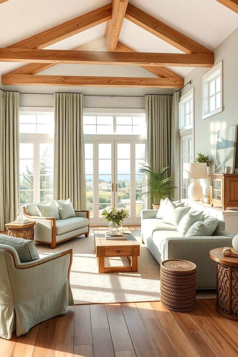 Coastal Sage Breeze - 24 Sage Green Living Room Ideas