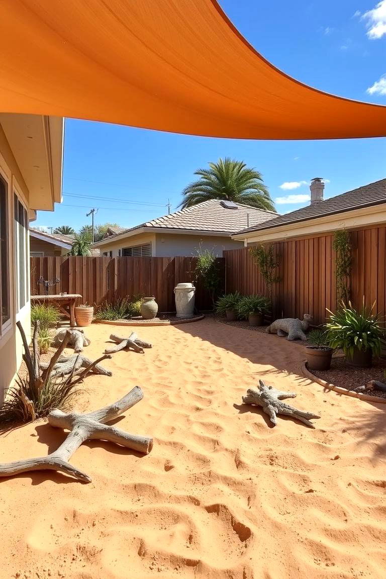 Coastal Sand Area - 24 Tropical Backyard Ideas