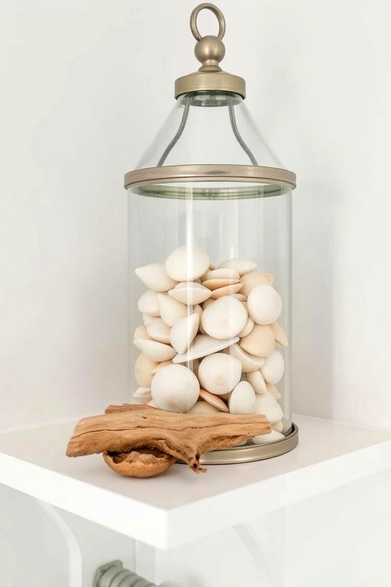 Coastal Theme with Seashells - 24 Lantern Decor Ideas