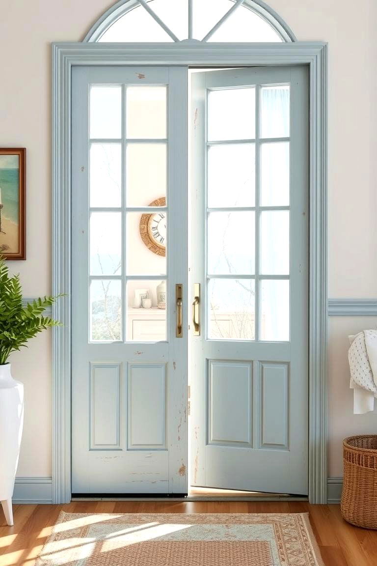 Coastal Themed Glass Door - 24 Glass Front Doors Ideas