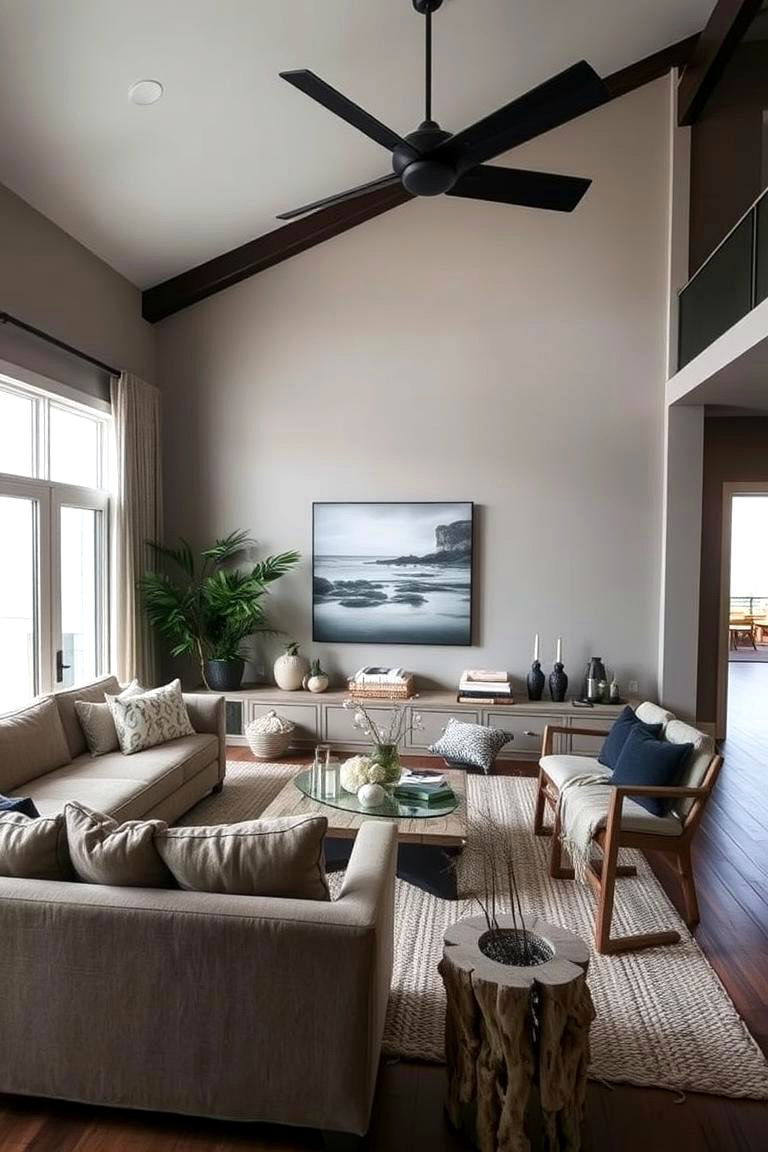 Coastal Vibe Living Room - 24 Black and Brown Living Room Ideas
