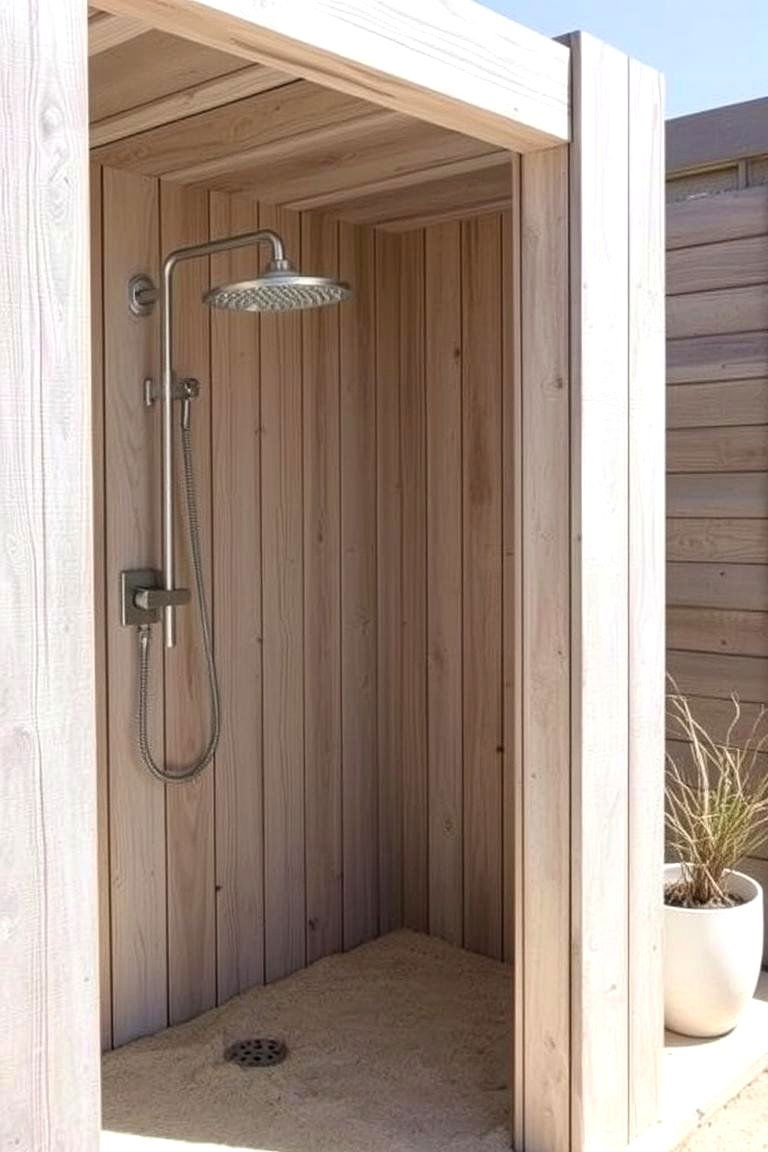 Coastal Vibe Outdoor Shower - 24 Outdoor Shower Ideas