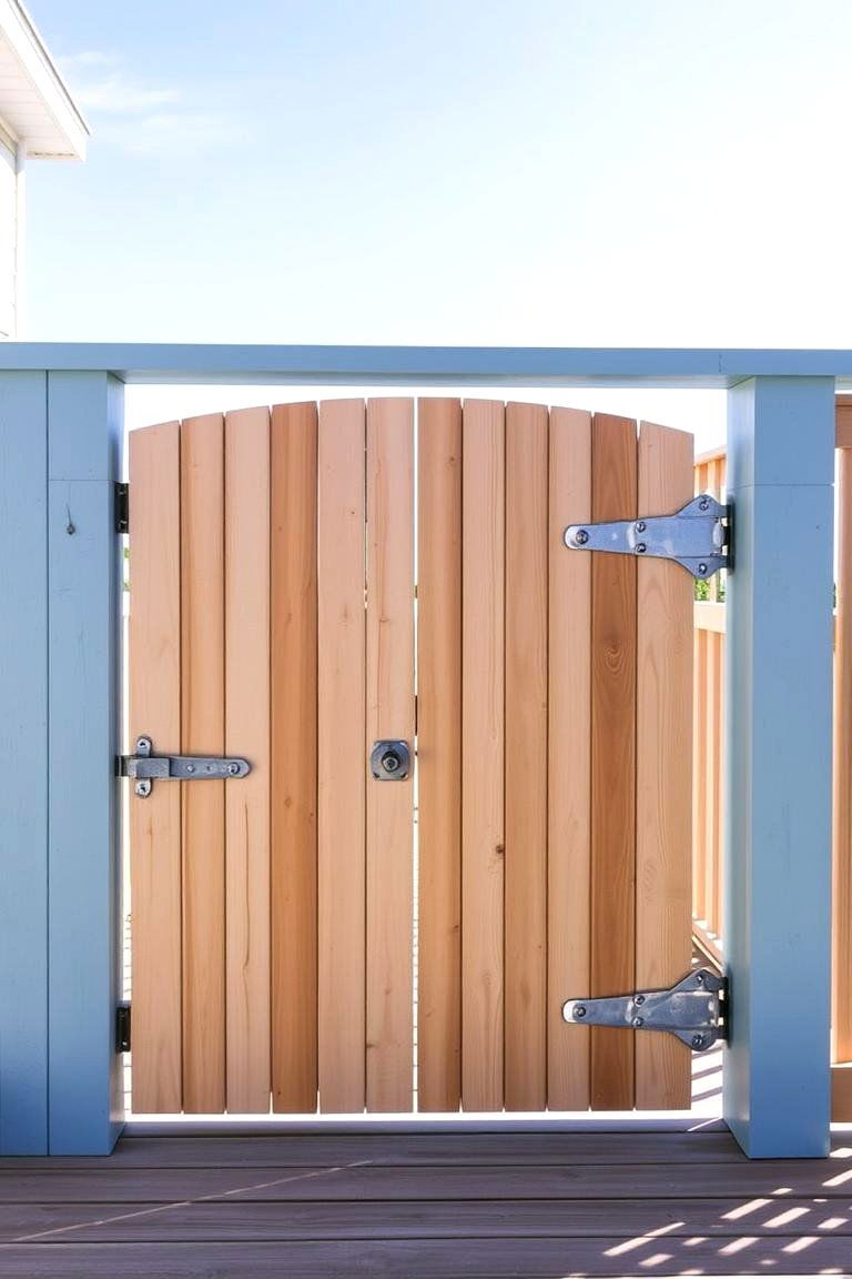 Coastal Vibes Deck Gate - 24 Deck Gate Ideas