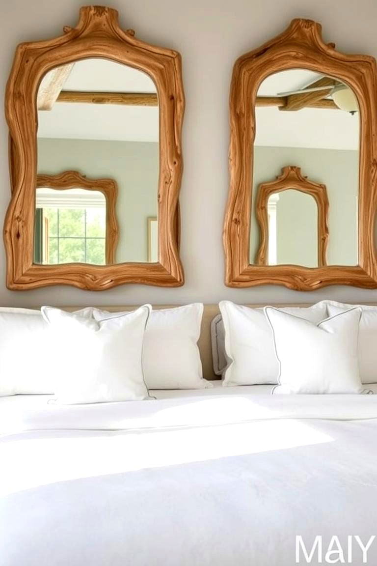 Coastal Wall Mirrors for Added Light - 24 Beach Themed Bedroom Ideas